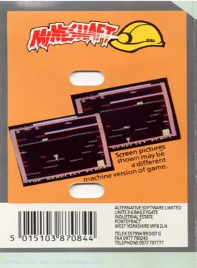 Mineshaft (1984)(Durell Software-Virgin Software)[b] box cover back